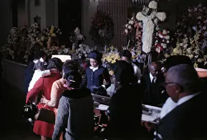 Coretta Scott King Grieving Over Body of Martin Luther King Jr