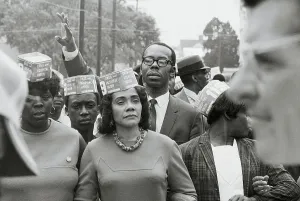 Charleston Prints: Coretta Scott King Marching With Advocates for Hospital Survival