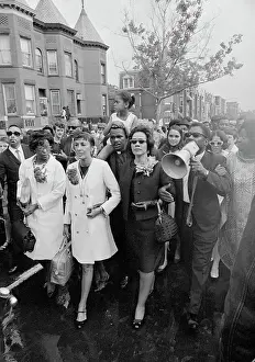 Coretta Scott King Marching With Peers in Mother's Day Rally