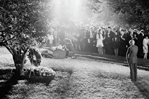 Arlington Prints: Coretta Scott King and Ralph Abernathy Visiting RFK Gravesite