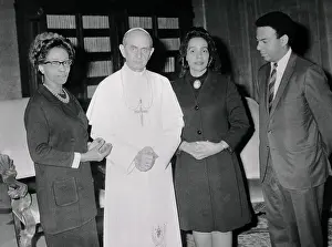 Coretta Scott King Visiting Pope Paul VI
