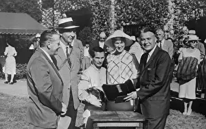 Lexington Prints: Cornelius Whitney Receiving Winner's Cup