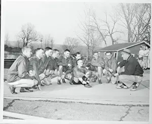 The Cornell Crew Team Rowing