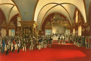 Russian Prints: Coronation Banquet for Alexander II - 1856
