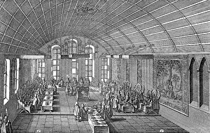 Emperors Prints: The Coronation Banquet of Emperor Leopold I and the Electors on the Roemer in Frankfurt