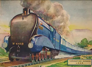 Public Transport Prints: Coronation Express L.N.E.R. 1940