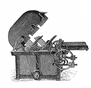 Factory Prints: Cotton mill machine