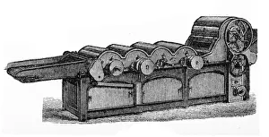 Material Prints: Cotton opening machine