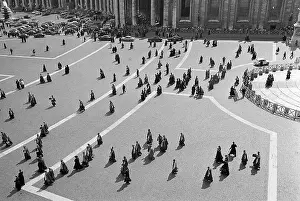 Peters Basilica Prints: Council Fathers in St. Peter's Square