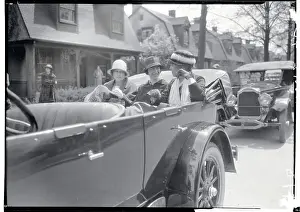 Countess Szechenyi and Others Riding in Automobile