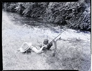 Laziness Prints: Country Boy Fishing