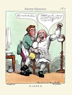 Shave Prints: Country characters no. 3: Barber