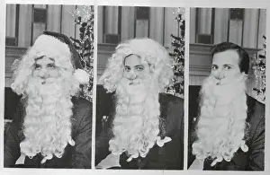Country Singer Pat Boone Dressed as Santa Claus