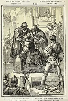 Counts Egmont and Hoornare Preparing for Beheading in Brussels Marketplace