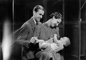 Two Parents Prints: Couple with baby (2-5 months)