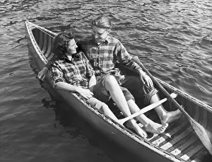 Couple Canoeing