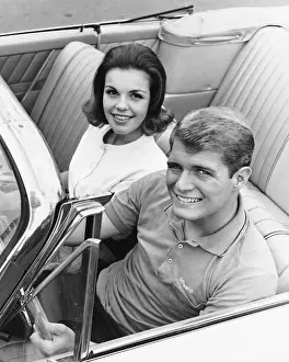Couple in convertible