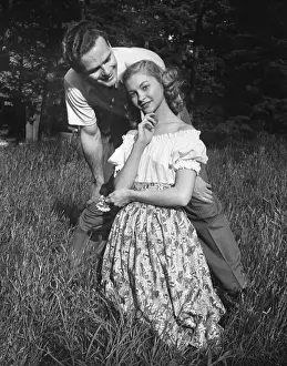 Couple in countryside