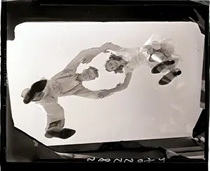Jitterbug Prints: Couple Dancing on Clear Floor