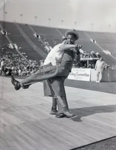 Jitterbug Prints: Couple Dancing in Jitterbug Competition