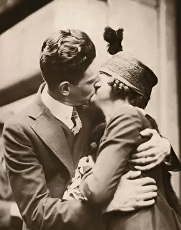 Couple Embracing / Circa 1920 s