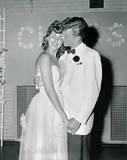 Strapless Prints: Couple Entering the Prom