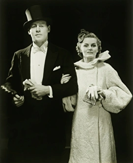 Arm In Arm Gallery: Couple in evening wear outdoors, portrait