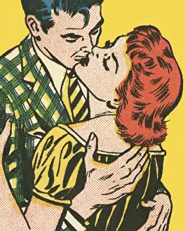 Kiss Prints: Couple Kissing