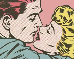 Kiss Prints: Couple Kissing
