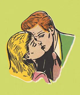 Kiss Prints: Couple Kissing
