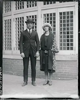 Couple Posing at Giants San Antonio Gathering
