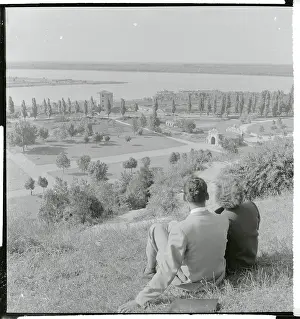 Belgrade Prints: Couple Resting on a Hill