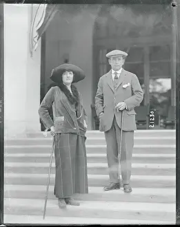 Everyday Scene Prints: Couple Taking Morning Stroll