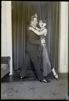 Tango Prints: Couple Tango Dancing