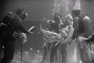 Submerged Prints: Couple Wedding Underwater
