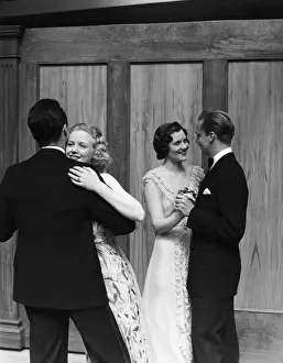Candidate Terms Prints: Two couples dancing