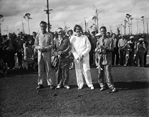Couples Ready to Play Golf