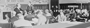 Defendant Prints: Courtroom Scene During Slander Trial