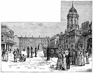Images Dated 16th January 2017: The Courtyard of Dublin Castle (Victorian engraving)