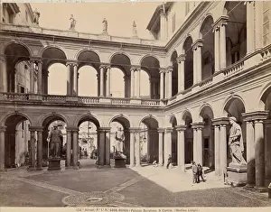 Courtyard Prints: Courtyard of the Plaza Borghese