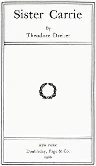 Book Cover Prints: Cover Of Book Sister Carrie'/Dreiser