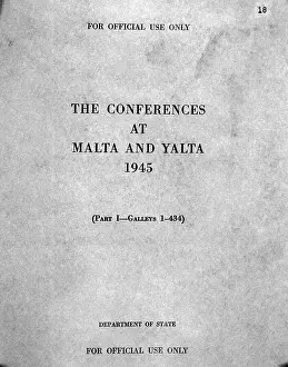 Cover of The Conferences at Malta and Yalta