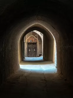 Iran Collection: Covered alley in Yazd old town, Iran