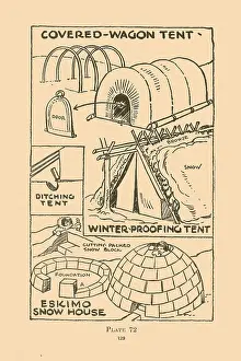 Eskimo Prints: Covered Wagon Tent / Eskimo Snow House