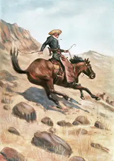 Fast Prints: Cowboy on a Horse by Frederic Remington