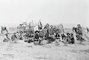 Cowboys Around The Chuck Wagon