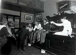 Cowboys Shooting in Bar, Making Man Dance