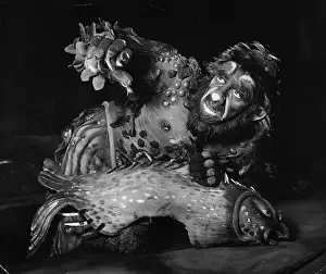 Shakespearian Prints: Cowering Caliban