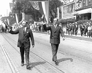 Franklin D Prints: Cox and Roosevelt Campaigning
