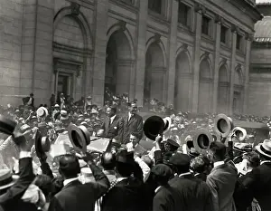 Cheering Prints: Cox and Roosevelt in Motorcade